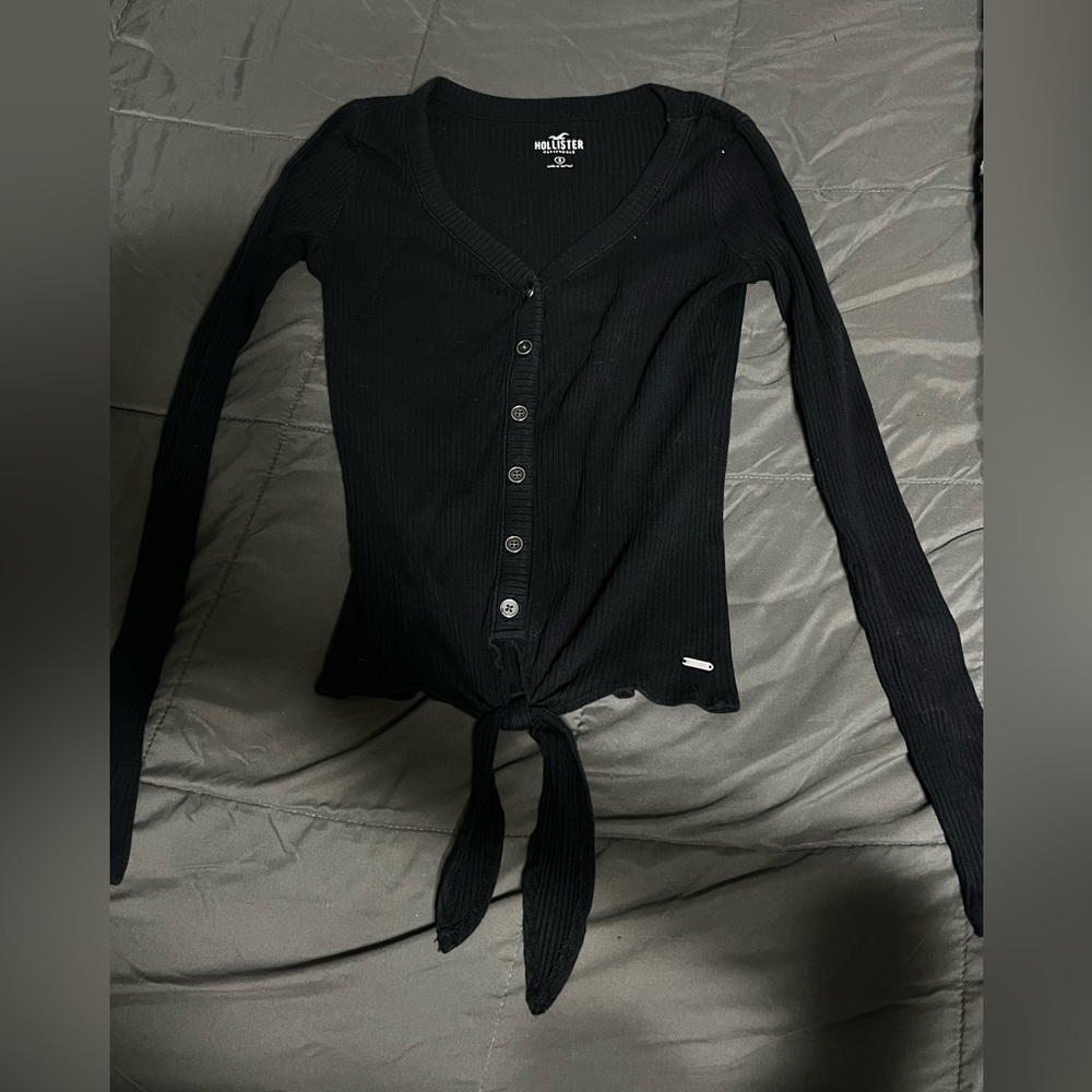 black long sleeve top